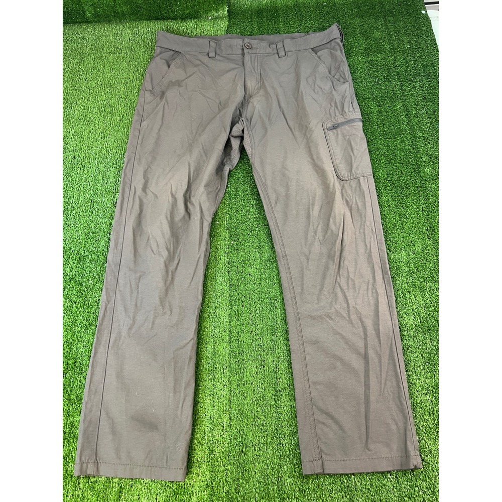Huk Mens Pursuit Fishing Pants Gray Stretch Cargo Outdoor Hiking Size XL